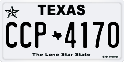 TX license plate CCP4170