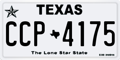 TX license plate CCP4175