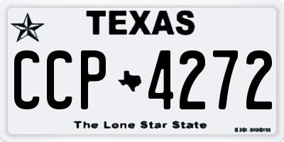 TX license plate CCP4272