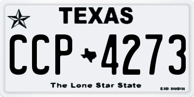 TX license plate CCP4273