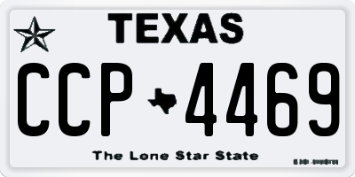 TX license plate CCP4469