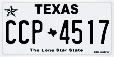TX license plate CCP4517