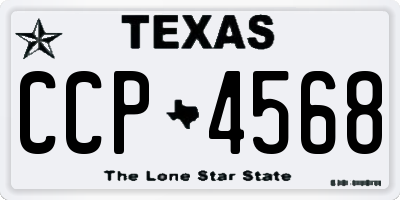 TX license plate CCP4568