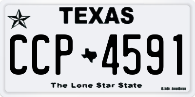 TX license plate CCP4591