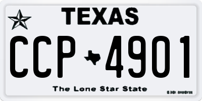 TX license plate CCP4901