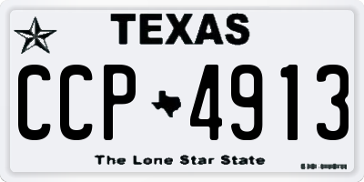 TX license plate CCP4913