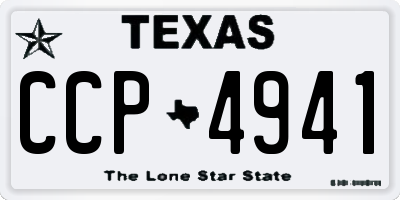 TX license plate CCP4941
