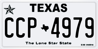TX license plate CCP4979