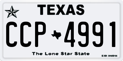 TX license plate CCP4991