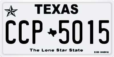 TX license plate CCP5015
