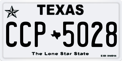 TX license plate CCP5028