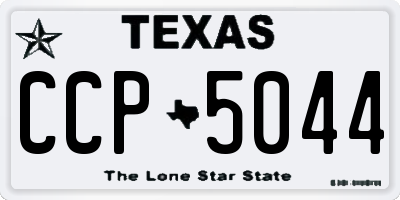 TX license plate CCP5044