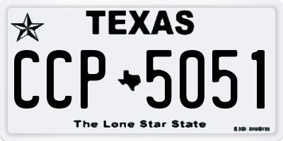 TX license plate CCP5051
