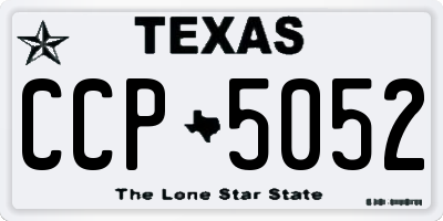 TX license plate CCP5052