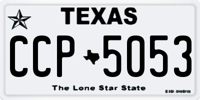 TX license plate CCP5053
