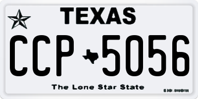 TX license plate CCP5056