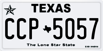 TX license plate CCP5057