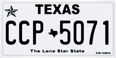 TX license plate CCP5071