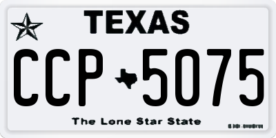 TX license plate CCP5075