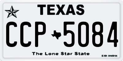 TX license plate CCP5084