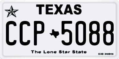 TX license plate CCP5088