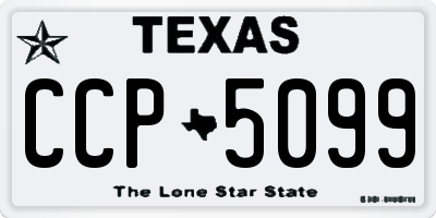 TX license plate CCP5099