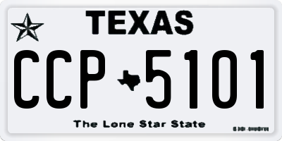 TX license plate CCP5101