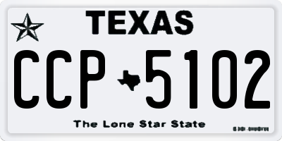 TX license plate CCP5102