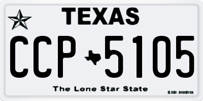TX license plate CCP5105