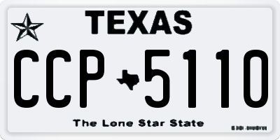 TX license plate CCP5110