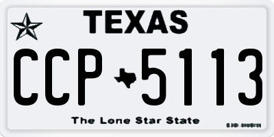 TX license plate CCP5113