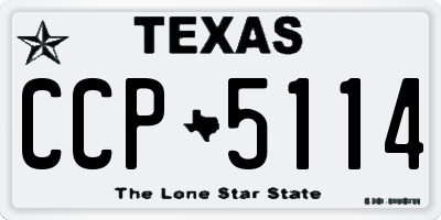 TX license plate CCP5114