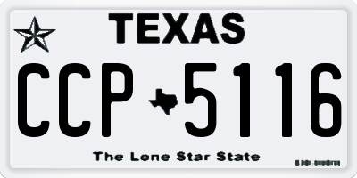 TX license plate CCP5116