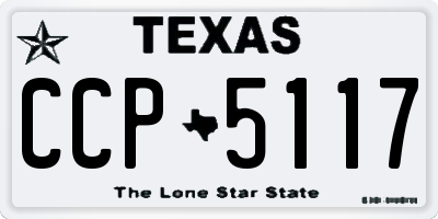 TX license plate CCP5117