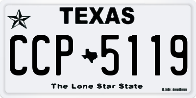 TX license plate CCP5119