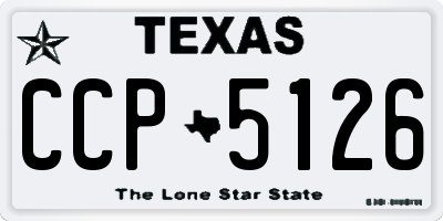 TX license plate CCP5126