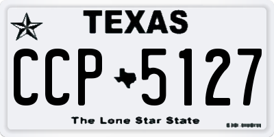 TX license plate CCP5127