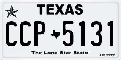 TX license plate CCP5131