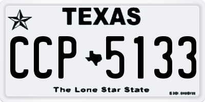 TX license plate CCP5133