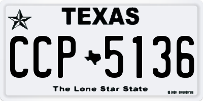 TX license plate CCP5136