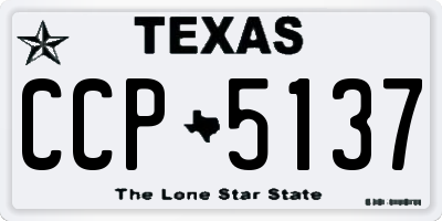 TX license plate CCP5137