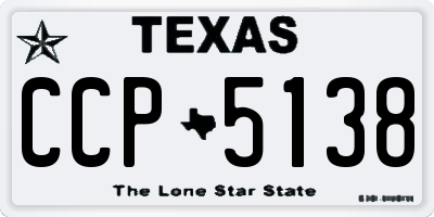TX license plate CCP5138