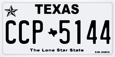 TX license plate CCP5144