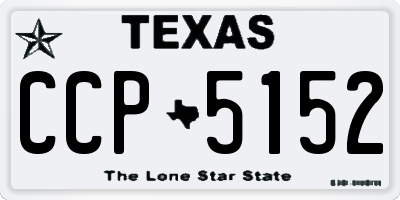 TX license plate CCP5152