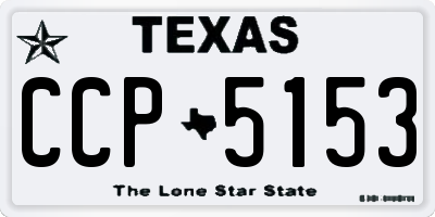 TX license plate CCP5153
