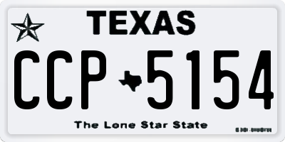 TX license plate CCP5154