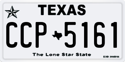 TX license plate CCP5161