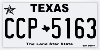 TX license plate CCP5163