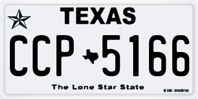 TX license plate CCP5166
