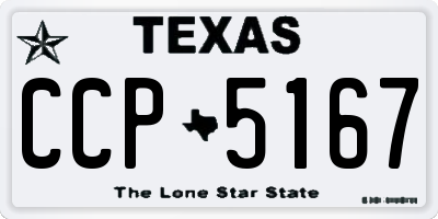 TX license plate CCP5167